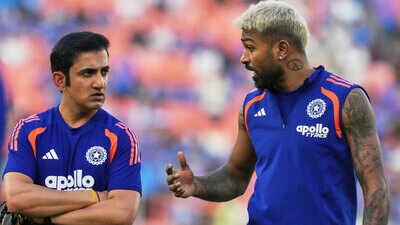 gautam gambhir and hardik pandya
