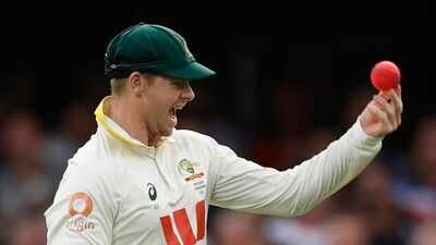 steve smith of australia celebrates a catch